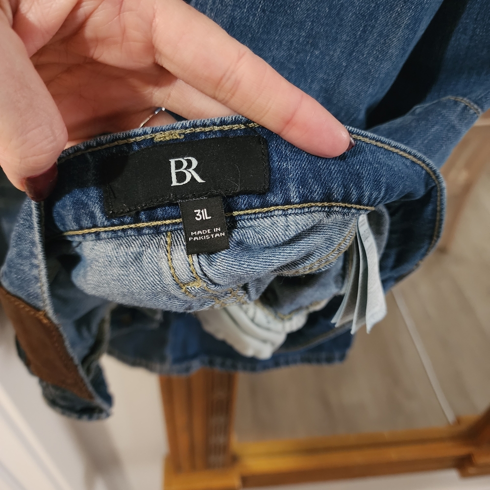 BANANA REPUBLIC Wide Leg Jeans Size: 31Long Blue